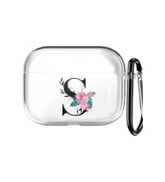 PrintiFy Apple Airpods Pro Uyumlu Harf Tasarımlı Şeffaf Silikon Kılıf - S