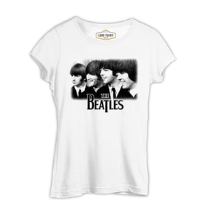 The Beatles Beyaz Kadın Tshirt