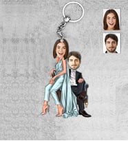 Kişiye Özel Sevgili Ahşap Anahtarlık-52