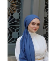 Bambu Kraş Şal İndigo 86