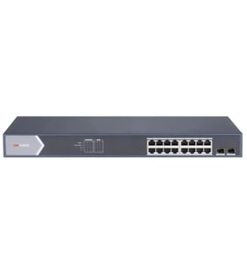 HIKVISION 16port 125w FULL PoE DS-3E0518P-E/M 10/100 Yönetilemez Gigabit Switch