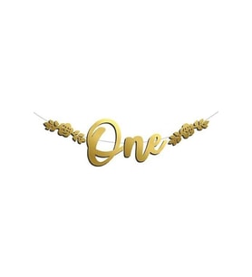 Kaligrafi Banner Gold One M242