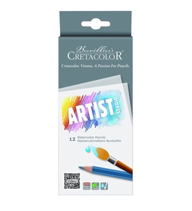 Cretacolor Artist Studio Line Watercolor Pencils 12 Renk Sulandırılabilir Boya Kalemi (283 12) 