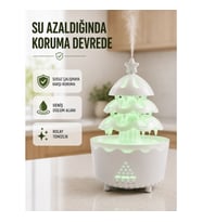 Mey İthalat® RGB Aydınlatmalı Şans Ağacı Aromaterapi Difüzörü 250 ML Hava Nemlendirici