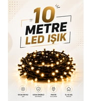 10 Metre LED Işıklı Dekoratif Parti ve Kutlama Aydınlatması