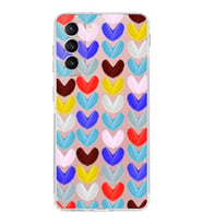PrintiFy Samsung Galaxy S21 ile Uyumlu 1mm Slim Fit Water Color 1 Baskılı Şeffaf  Kılıf