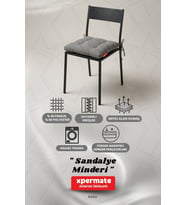 Pötikareli Sandalye Minderi 40x40 Pofidik Piknik Minderi