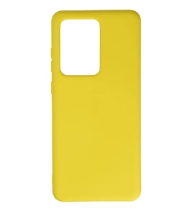 Durukar® Samsung Galaxy S20 Ultra Kılıf Nano içi Kadife Silikon - Sarı