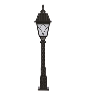 AVONNI BSU-68038-BSY-M1-OP Siyah Boyalı Dış Mekan Aydınlatma E27 Aluminyum Cam 23cm