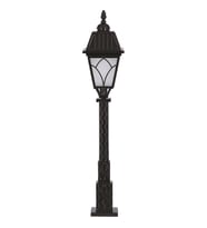 AVONNI BSU-68038-BSY-M1-OP Siyah Boyalı Dış Mekan Aydınlatma E27 Aluminyum Cam 23cm