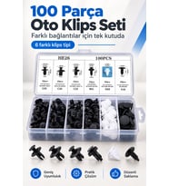 Oto Kaplama ve Trim Tampon Sabitleme Klipsi Perçinleri Çok Amaçlı Seti