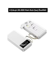 Premium Seri Powerbank 20 Bin Mah Süper Hızlı Şarj Taşınabilir Power Bank