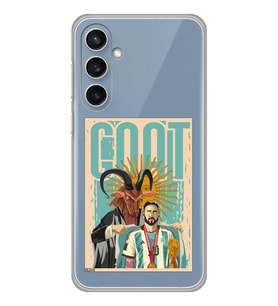 Samsung Galaxy S23 FE Uyumlu Lionel Messi Desenli Şeffaf Telefon Kılıfı