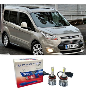 Ford Connect Led Xenon Sis Farı Ampulü H11 Duo Yeni Seri Beyaz 2014+