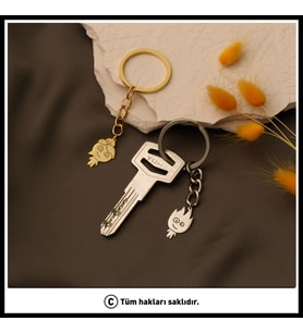 Sevgililer Gününe Özel Ateş Ve Su Anahtarlık ( Çift )