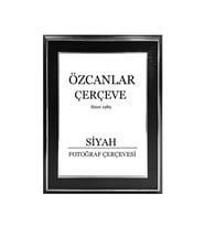 Boş Çerçeve Resim Çerçevesi Anı Çerçevesi 15x21 30x40 21x30 Çerçeve Gold Çerçeve Siyah Çerçeveli ÖZC-40B-SERİSİ (Siyah)