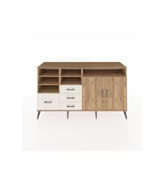 Kronos Konsol 7 Raflı 4 Çekmeceli 2 Kapaklı 176x59x99 Çam-Çam/Aytaşı