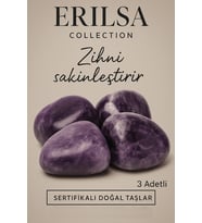 Sertifikalı Tamburlanmış Doğal Ametist Taşı Kütle (3 Adet) – 30-35 mm (Çok Renkli)