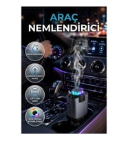 Araç İçi Çakmaklık Şarj Cihazı Nemlendirici Aromaterapi ve Yıldız Işık Efektli