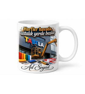 Tabelacı Folyo Kesim Pleksi Harf Sepetli Vinç Montajı Kupa Bardak Hediye