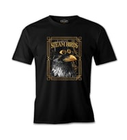 Crow with a Hat Siyah Erkek Tshirt