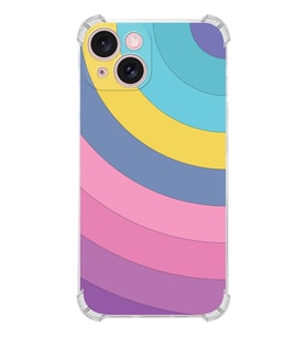 PrintiFy Apple iPhone 15(Kamera Korumalı) Uyumlu Köşe Korumalı Renk Cümbüşü B Kılıf