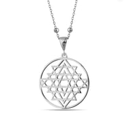 SRİ YANTRA 925 AYAR GÜMÜŞ KADIN KOLYE (Gümüş)