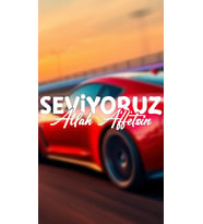 Seviyoruz Allah Affetsin 22x6,5 Jdm Yazı Araba-motosiklet Cam Etiket Sticker Beyaz Renk
