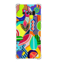 PrintiFy Samsung Galaxy Note 8 Uyumlu Retro Color 6 Baskılı Şeffaf Köşe Korumalı Antişok Kılıf