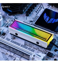 DLG ARGB Senkronize M.2 NVMe SSD Soğutucu - Beyaz Renk
