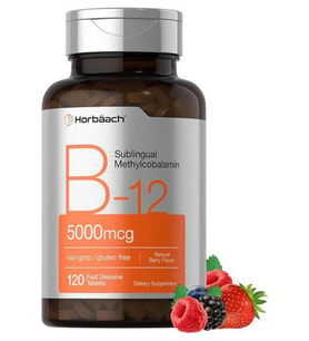 B-12 5000mcg 120 hızlı çözünen 120 Tablet