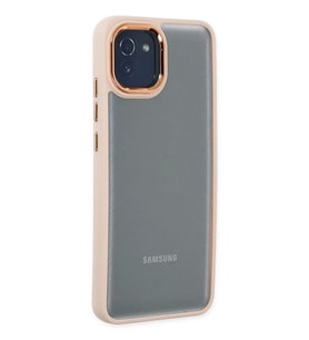Newface Samsung Galaxy A03 Kılıf Dora Kapak - Pudra