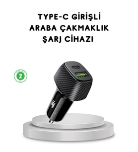 Northcity 38W Araç Şarj Cihazı Type-C PD USB Hızlı Şarj Çift Port