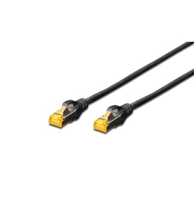 Beek CAT 6A SFTP/PIMF (Pairs In Metal Foil) Patch Kablosu, LSZH, 2 metre, AWG 26, Siyah Renk