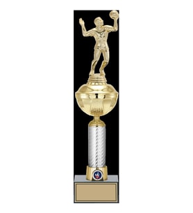 ODAK KUPA - Figürlü Kupalar - Voleybol Erkek Figürlü Kupalar FG-057 B - 44 cm