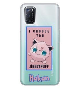 Oppo Jigglypuff Tasarımlı Şeffaf Telefon Kılıfı