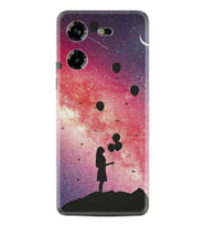 Tecno Pova 5 Kılıf Resimli Desenli Baskılı Silikon Flowers Cat 2 1349