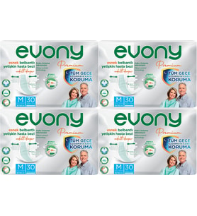 Evony Premium Hasta Bezi Yetişkin Bel Bantlı Tekstil Yüzey M-Orta 120 Adet