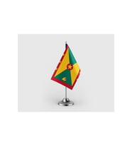 Grenada Devleti Tekli Saten Masa Bayrağı Seti