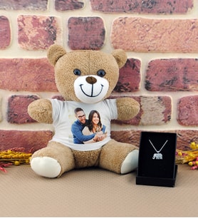 Kişiye Özel Peluş Ayıcık Ve Fil Kolye
