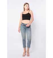 Kadın Düşük Bel Mavi Jean Pantolon