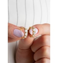 925 Ayar Gold Gümüş Küpe