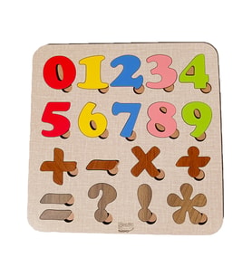 Eğitici Oyuncaklar Ahşap Sayılar Puzzle Seti Bultak Çocuk Puzzle