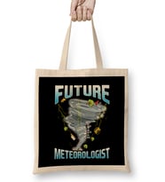 Funny Future Meteorologist Tornado & Hurricanes Bez Çanta Uzun Saplı