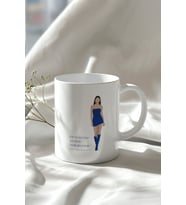 Motivasyon Sözü Temalı 330ml Baskılı Beyaz Seramik Kupa Bardak