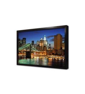 New York Gece Çerçeveli Mdf Tablo