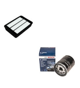 Bosch Filtre Bakım Seti Mitsubishi Lancer 1.6 Benzin 2010-2012 Hava + Yağ filtre