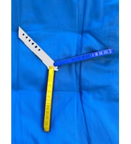 Riva Self Kelebek Antrenman İçin Keskin Olmayan Oyuncak - 3D PLA Plastik Stres Kelebeği Balisong