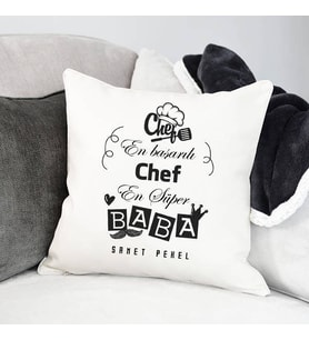 Kişiye Özel Chef Babalara Özel Mesleki Yastık
