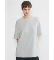 Süperlife Kadın Bisiklet Yaka  Standart &Regular Fit Tişort SPR25TSK930 (Grimelanj)